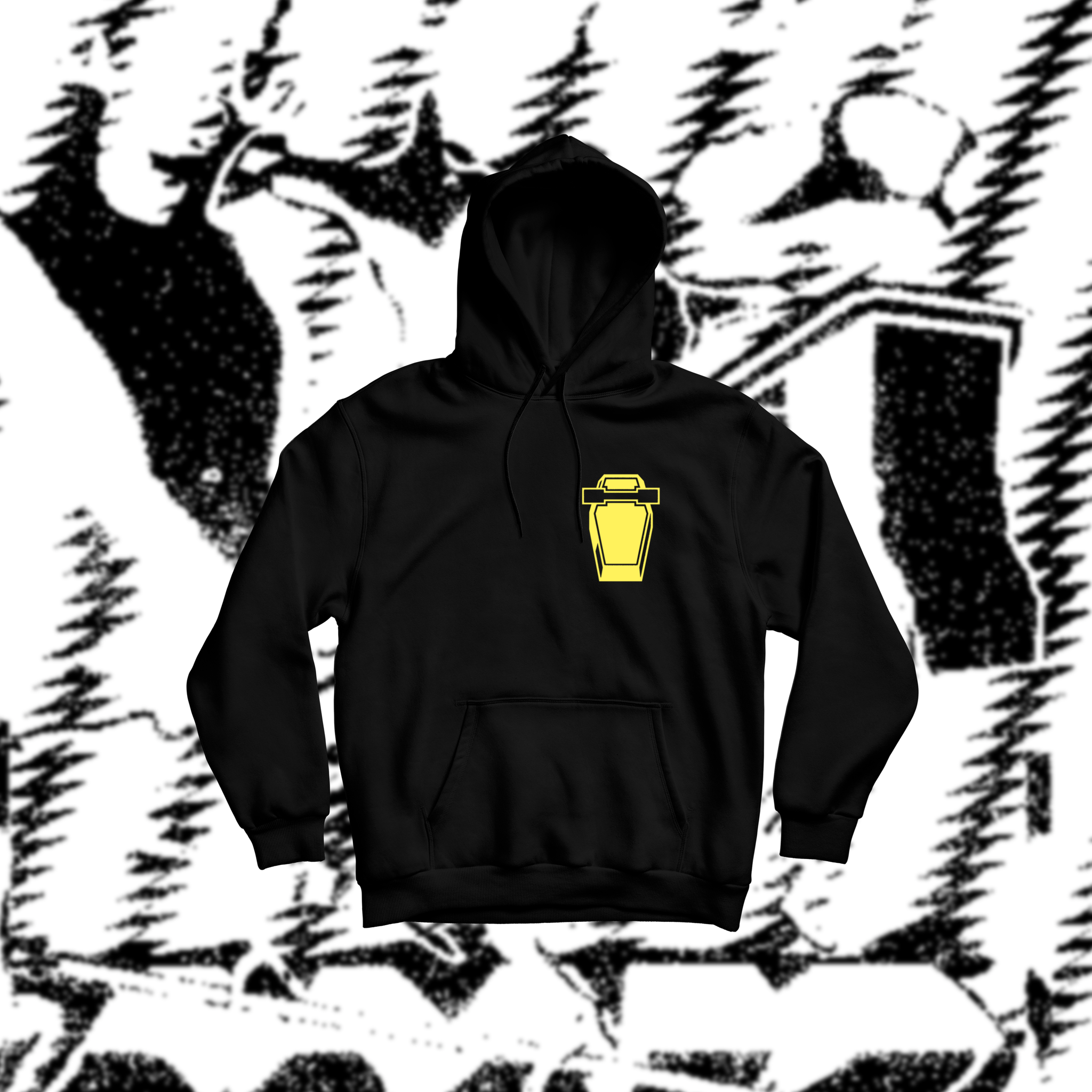 BLACK F-L-C-D HOODIE – wrrrah