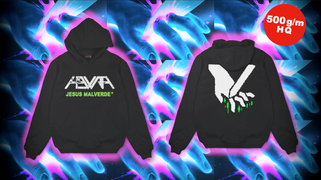 oversize BLACK MALVERDE 2.0 hoodie