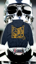 Load image into Gallery viewer, navy hoodie H-UMAN$
